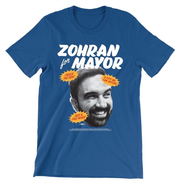 Supporters of Zohran Zohran For Mayor Tee