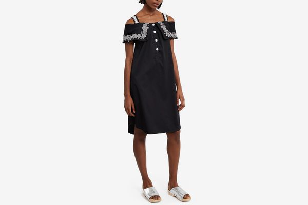 Opening Ceremony Embroidered French Cuff Dress