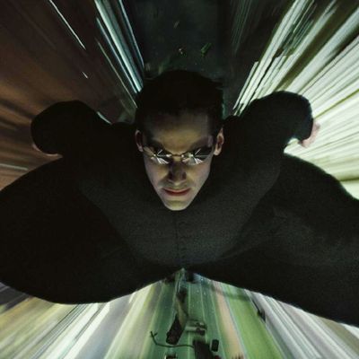Keanu Reeves in <i>The Matrix</i>.