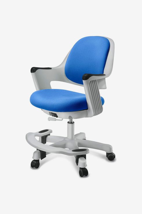 42-52cm IKevan_ Childrens Study Chair Learning Chair for Kids 3-18 Years Old Ergonomic Design Bump Cushion Sitting Posture Correction Desk Chair for Home Classrooms, Shipping from USA Blue