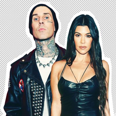 Travis Barker and Kourtney Kardashian.