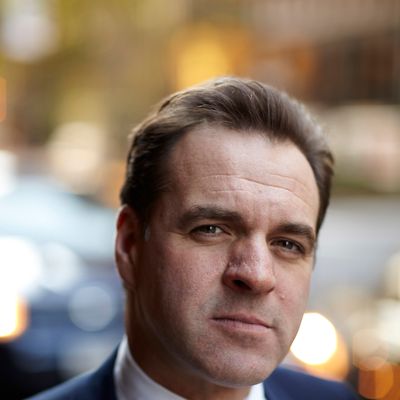 Niall Ferguson poses outside the Waldor Astoria on November 4, 2011 in New York City. 