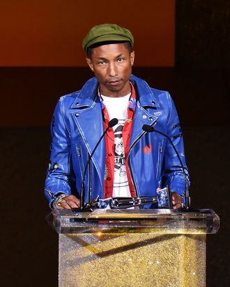 Pharrell on sale leather jacket