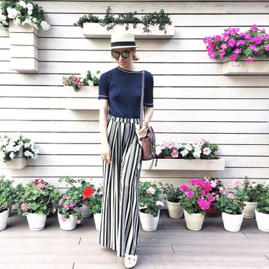 12 Ways to Wear Wide Striped Pants