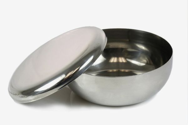 Korean Stainless Steel Rice Bowl and Lid Set of 4