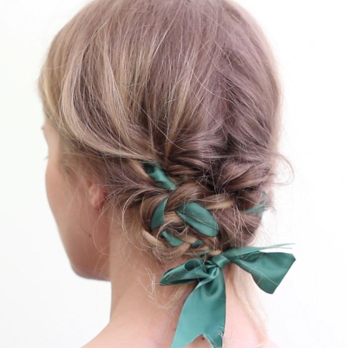 How to Wear a Hair Bow  Easy DIY Chanel Hair Accessory  Allure