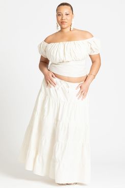 Eloquii Tiered Maxi Skirt