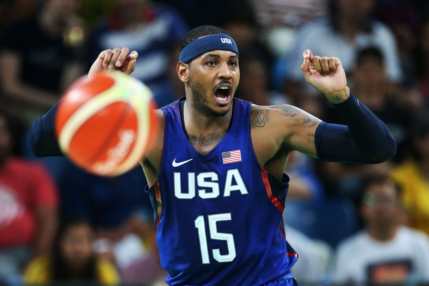 USA Today's All USA basketball player Carmelo Anthony of Oak Hill
