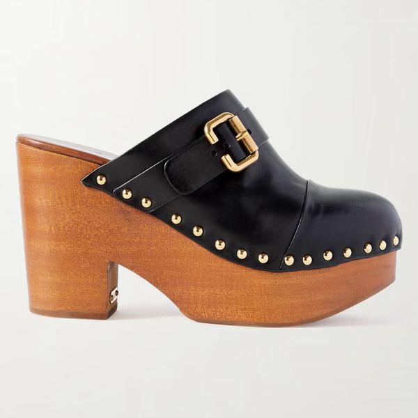 Chloé Jeanette Studded Platform Clogs