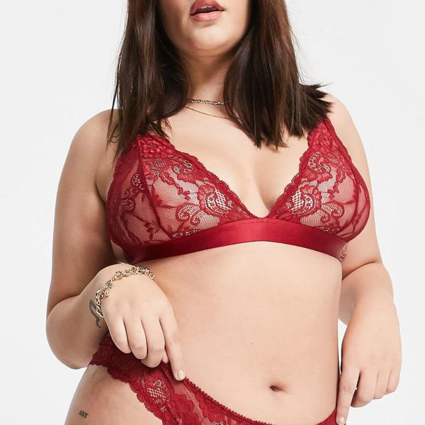  Plus Size Lingerie Set for Women Sexy Crushed Lace