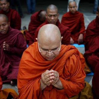 Burmese Monks Fast And Meditate For Cyclone Victims In Myanmar