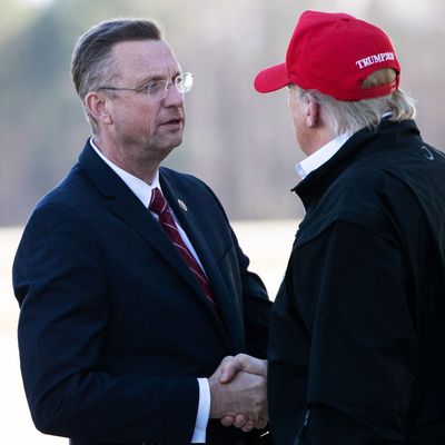 Self-Quarantining Republican Doug Collins Shook Trump’s Hand