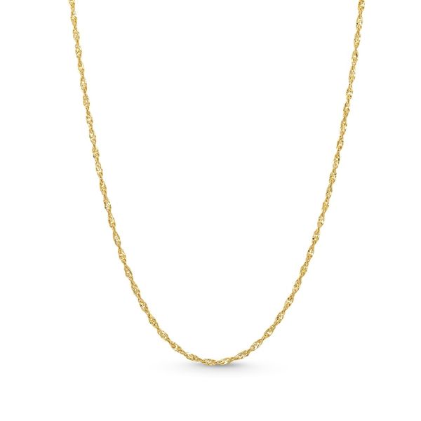 Zales Singapore Chain Necklace in Solid 14K Gold