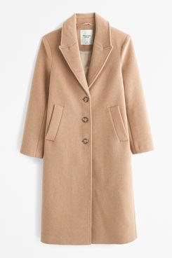 Abercrombie & Fitch Wool-Blend Tailored Topcoat