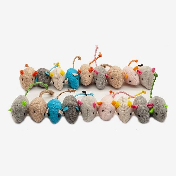 Fashion's Talk 18-Pack Plush Catnip-Filled Mice Toys