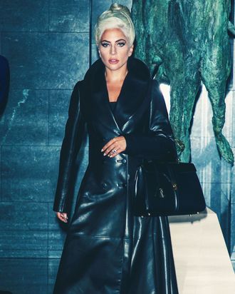 Lady Gaga Wears Unreleased Hedi Slimane C line Bag in Paris