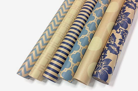 9 Pieces of Gift Wrapping Paper, Ultra Thick Kraft Paper, Ideal