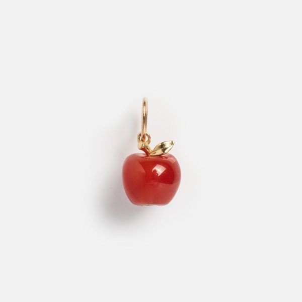 Local Eclectic Solid Gold Foodie Charm - Apple