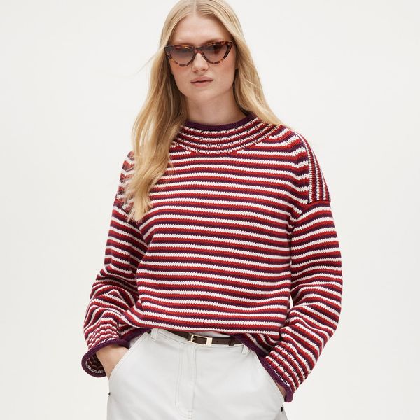 J.Crew 2025 Rollneck Sweater in Stripe