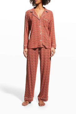 Eberjey Gisele Printed Long Pajama Set