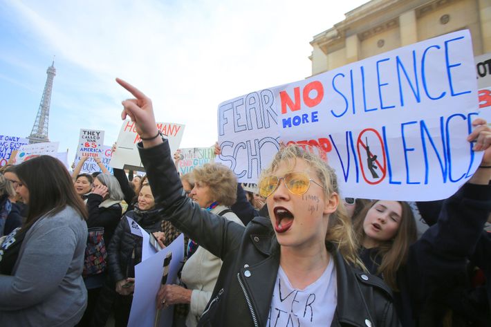 March For Our Lives in Paris, France.