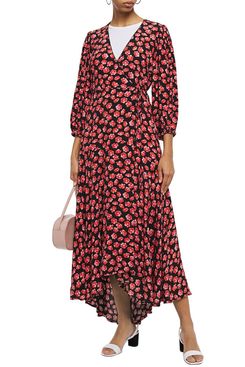 Ganni lindale crepe dress best sale