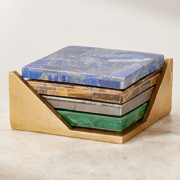 CB2 Lowell Gemstone Coasters (Set of 4)