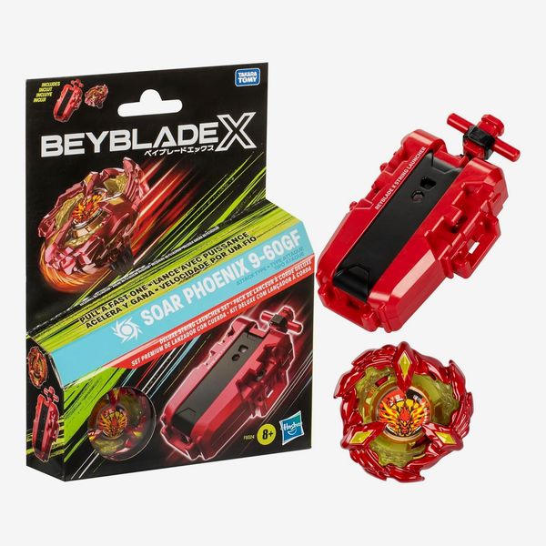 Beyblade X Soar Phoenix 9-60GF Deluxe String Launcher Set with Attack Type Right-Spinning Top Toy