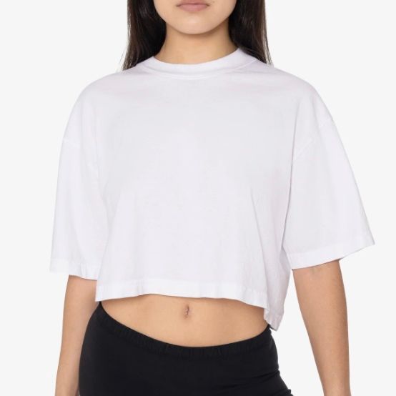 Los Angeles Apparel Oversized Crop Tee