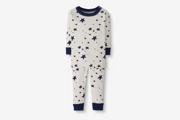Moon and Back by Hanna Andersson Baby/Toddler 2-Piece Organic Cotton Long Sleeve Star Print Pajama Set