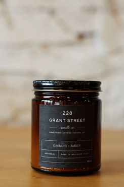 228 Grant Street Candle Co. Oakmoss + Amber Amber Jar