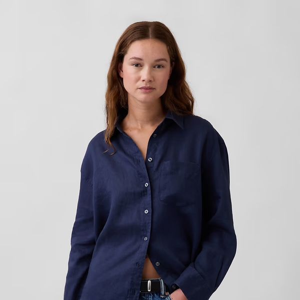 Gap 100% Linen Oversized Shirt