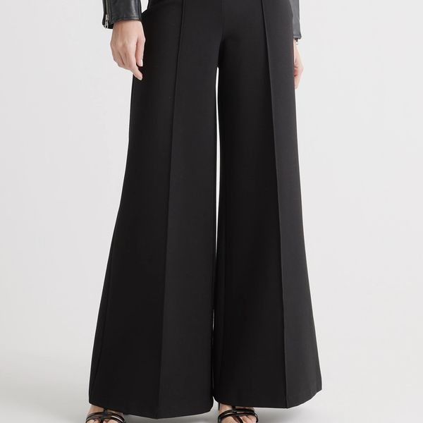 Quince Ultra-Stretch Ponte Super Wide Leg Pants