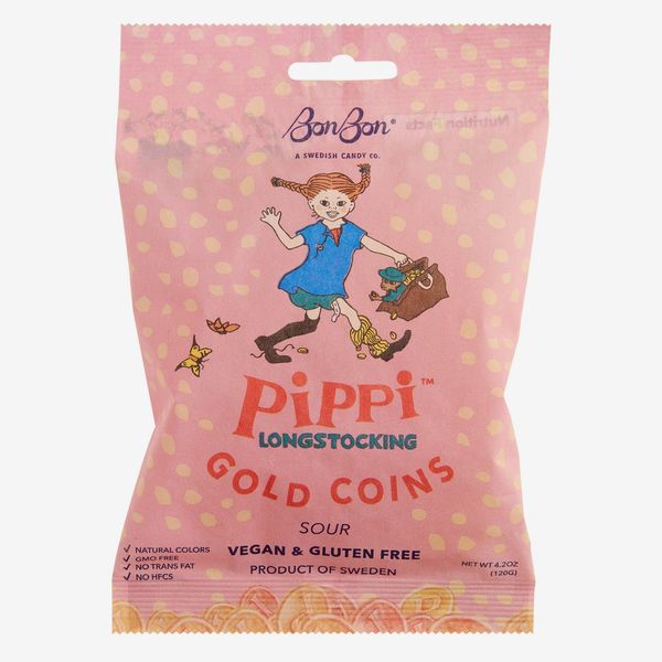 BonBon Pippi Longstocking Sour Gold Coins Gummy Candy