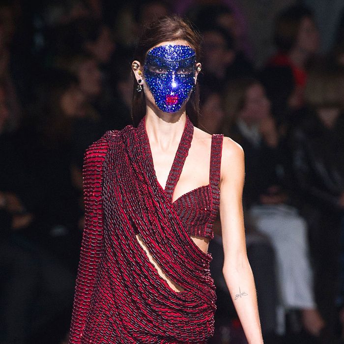 Givenchy Sequined Face Masks Took How Long to Make?
