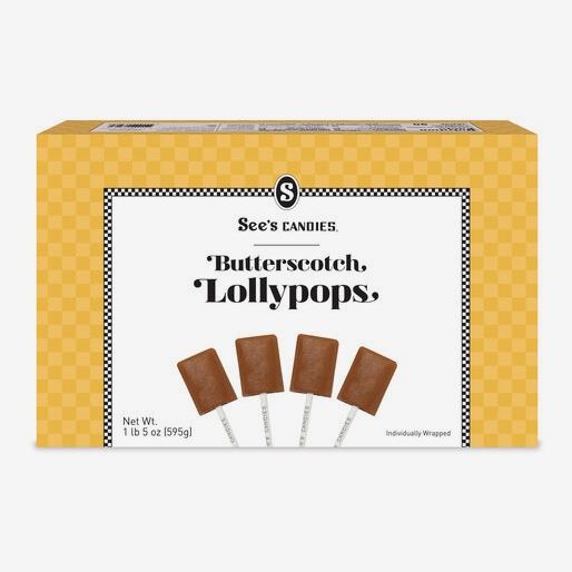 See’s Candies Butterscotch Lollypops