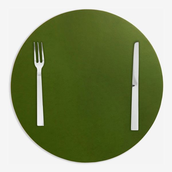 MoMA Design Store Dual-Sided Recycled Leather Place Mat