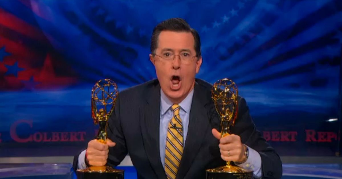 How Stephen Colbert the Character Responded to His Emmy Win