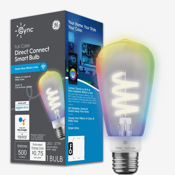 GE Cync ST19 Edison Style Smart LED Light Bulb