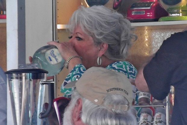 Here's Paula Deen Slugging a Bottle of Tequila