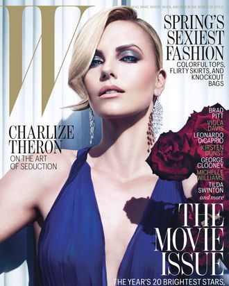 Charlize's February <em>W</em> cover.