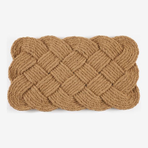 Hand-woven Knot-ical Coconut Fiber Doormat