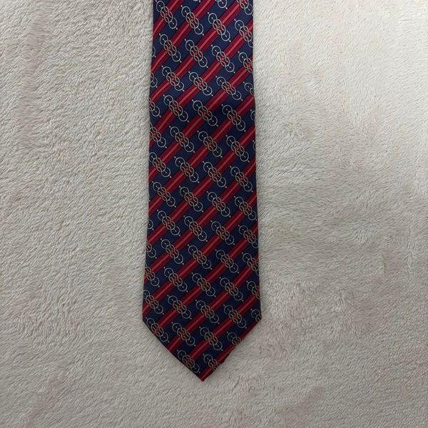 Hermes Necktie with Chain Pattern