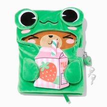 Frog Hoodie Strawberry Milk Bear Lock Diary