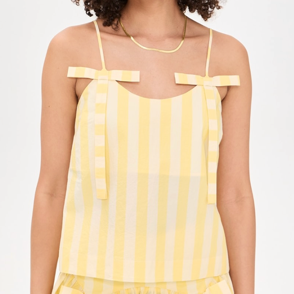 The Tiny Big Sister Striped Straps Top