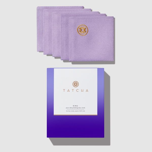 Tatcha Kinu Pure Silk Polishing Face Cloth - 5 Pack