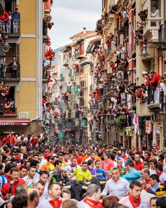 Scene from the festival of San Fermín