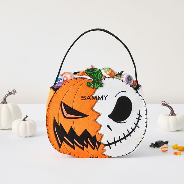 The Nightmare Before Christmas Glow-in-the-Dark Pumpkin Halloween Treat Bag
