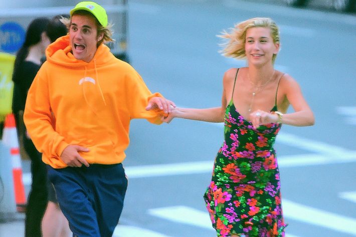 Justin Bieber and Hailey Baldwin Hold Hands on Romantic NYC Dinner