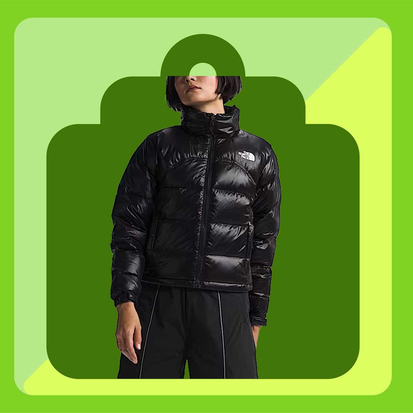A Shiny Black North Face Nuptse for Half Off | The Strategist